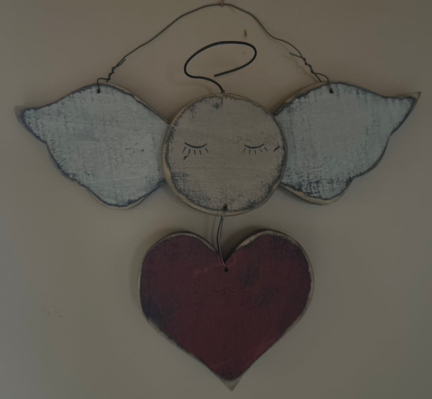 GUARDIAN ANGEL - Wood Primitive Angel