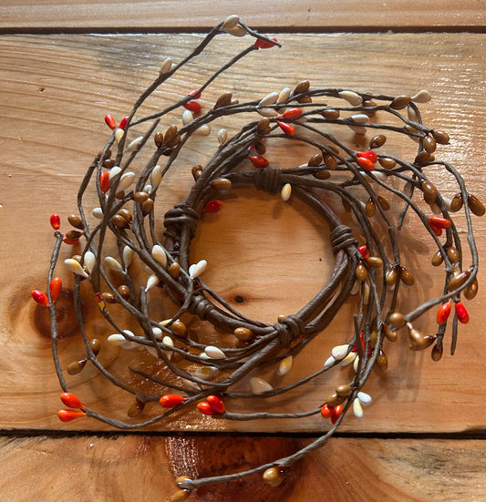 PRIMITIVE BERRY VINE RING - Multi Color 4"