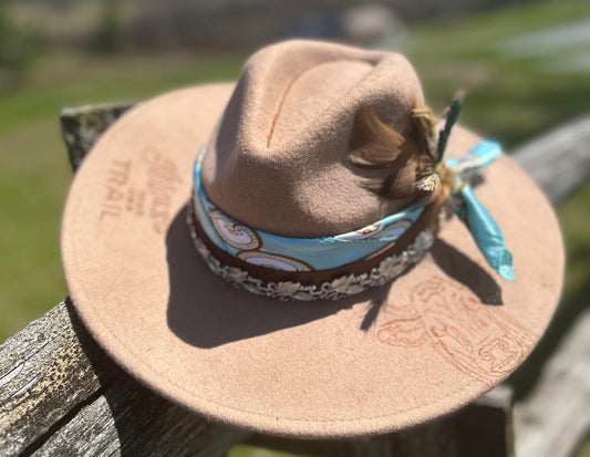 BLAZE - Fedora Adjustable Western Felt Hat