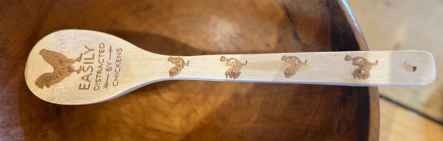 SPATULA - Wood Farm Animals