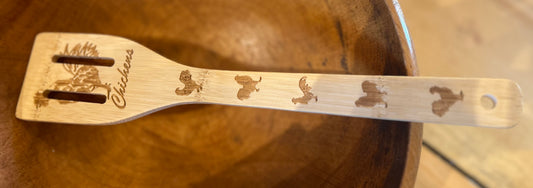 SPATULA - Wood Farm Animals