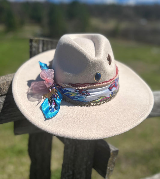 LORETTA - Fedora Adjustable Western Felt Hat