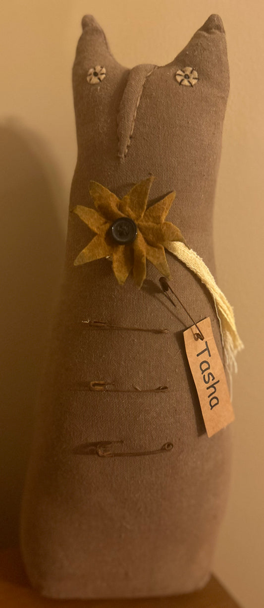 TASHA - Primitive Stuffed Cat