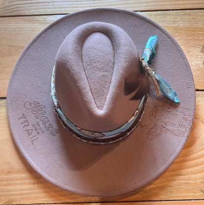 BLAZE - Fedora Adjustable Western Felt Hat