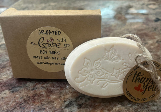 MAPLE GOAT MILK SOAP - Creamy Bar Soap