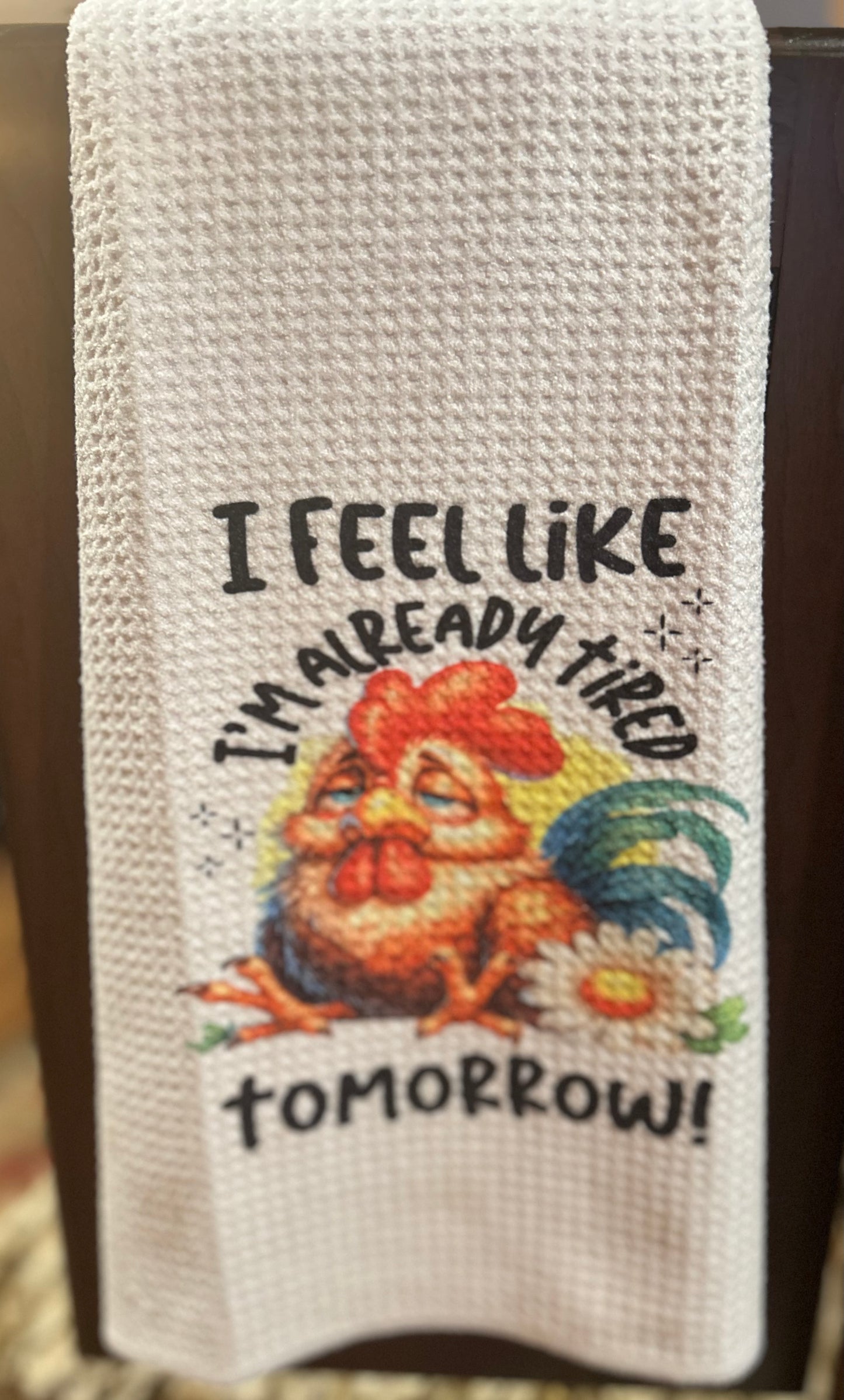 KITCHEN TOWEL - Screen Print Waffle Kitchen Towel