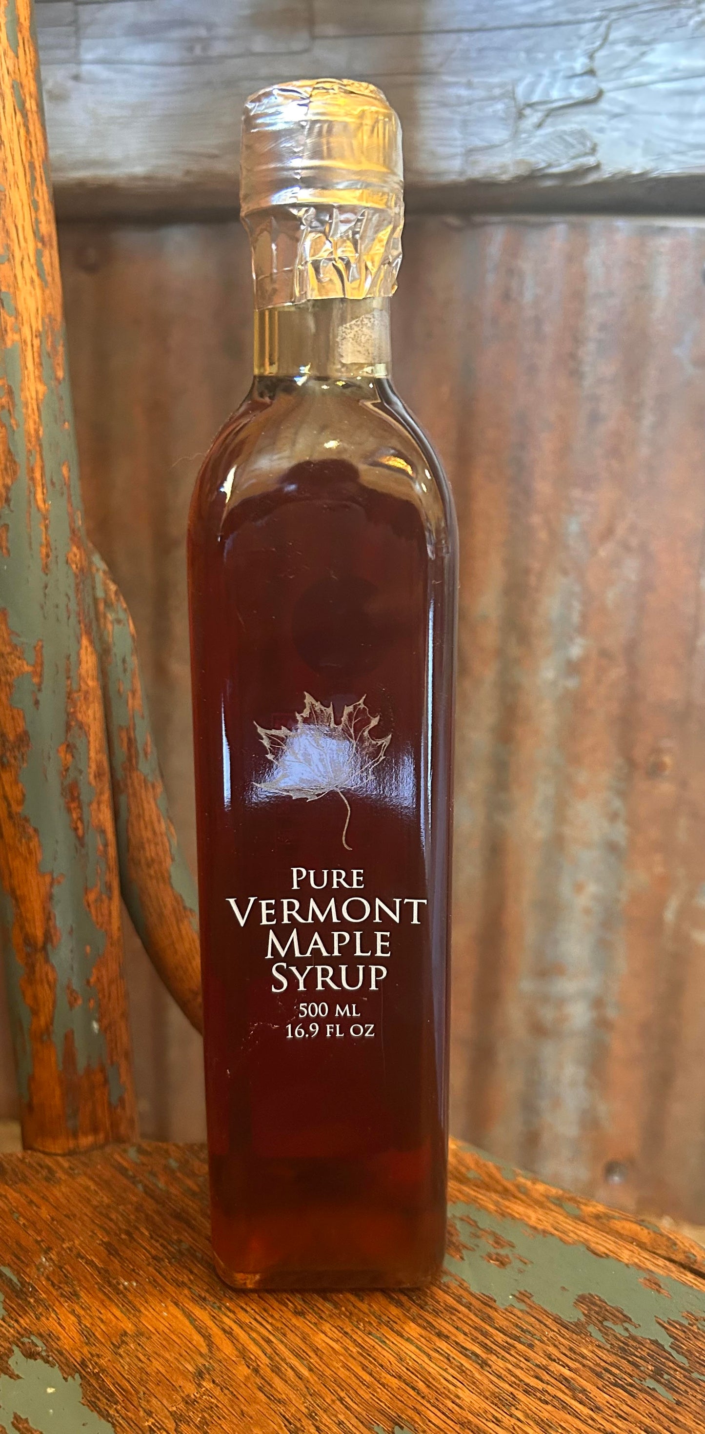 16.9oz TALL GLASS - Wood Fired Vermont Maple Syrup Robust Grade A